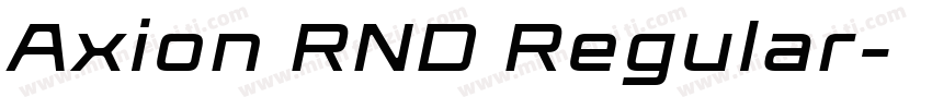 Axion RND Regular字体转换